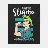 Bestrijding van het Stigma Mind Stability Awarenes Fleece Deken (Voorkant)