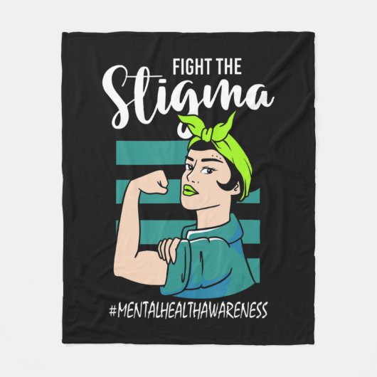 Bestrijding van het Stigma Mind Stability Awarenes Fleece Deken (Voorkant)