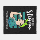 Bestrijding van het Stigma Mind Stability Awarenes Fleece Deken (Voorkant (Horizontaal))