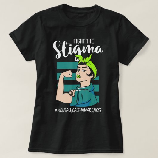 Bestrijding van het Stigma Mind Stability Awarenes T-shirt (Design voorkant)