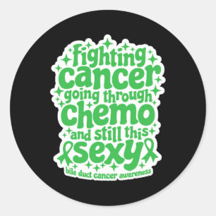 Bestrijding van kanker Chemo Still Y galweg kanker Ronde Sticker