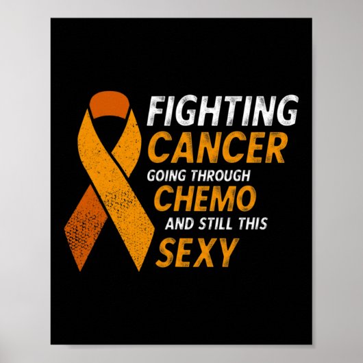Bestrijding van kanker leukemie en bewustzijn van poster (Voorkant)