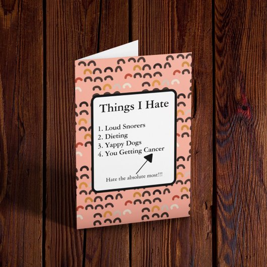 Bestrijding van kanker lichte Humor Kaart