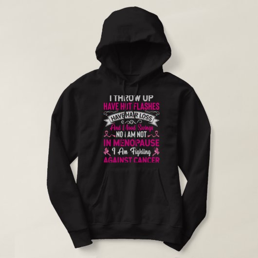 Bestrijding van kanker Roze lint borstkanker Hoodie (Design voorkant)