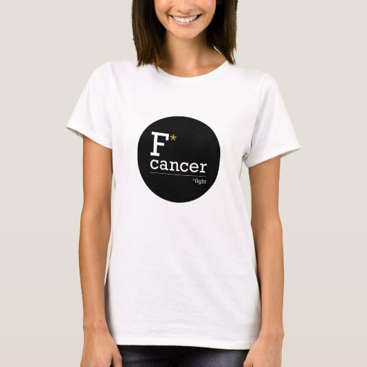 bestrijding van kanker simpel shirt (Voorkant)