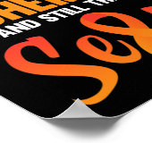Bestrijding van leukemie Bewustmaking Oranje kools Poster (Hoek)