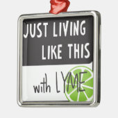 Bestrijding van LYME-ziekte Metalen Ornament (Links)