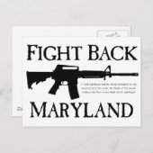 BESTRIJDING VAN MARYLAND BRIEFKAART (Voorkant / Achterkant)