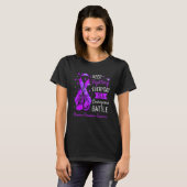 Bestrijding van migraine Hoofdpijn Bewustmakingson T-shirt (Voorkant volledig)