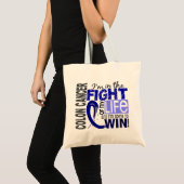 Bestrijding van mijn leven, Colon Cancer Tote Bag (Voorkant (product))