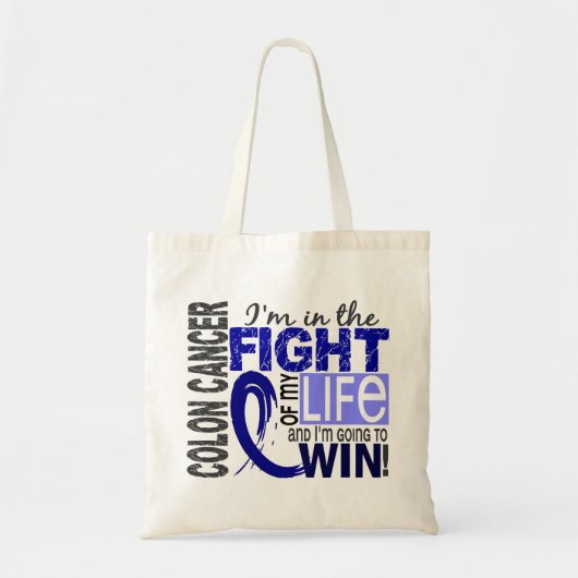 Bestrijding van mijn leven, Colon Cancer Tote Bag (Voorkant)