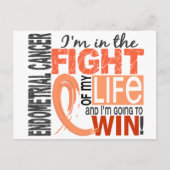 Bestrijding van mijn leven endometriumkanker briefkaart (Voorkant)
