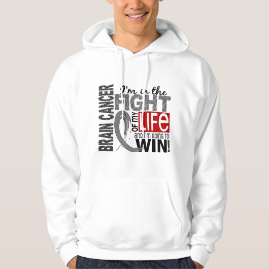 Bestrijding van mijn leven hersenkanker hoodie (Voorkant)