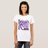 Bestrijding van mijn leven Leiomyosarcoma T-shirt (Voorkant volledig)