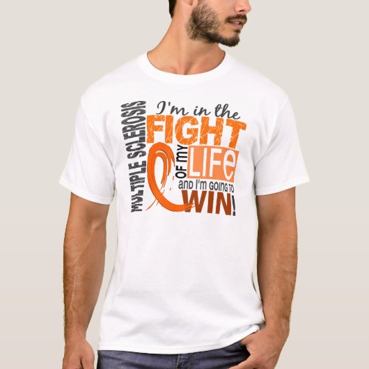 Bestrijding van mijn leven multiple sclerose t-shirt (Voorkant)