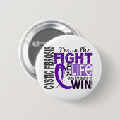 Bestrijding van mijn levenscyclische fibrose ronde button 5,7 cm (Voorkant /achterkant)