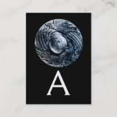 BESTRIJDING VAN MONOGRAM platina metallisch zwart Visitekaartje (Achterkant)