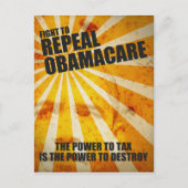 Bestrijding van Obamacare Briefkaart (Voorkant)