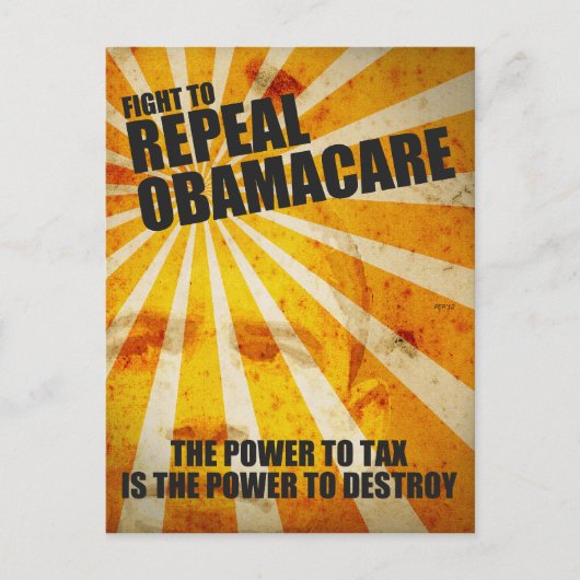 Bestrijding van Obamacare Briefkaart (Voorkant)