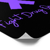 Bestrijding van overdosering van opioïden Bewustzi Poster (Hoek)