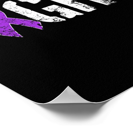 Bestrijding van pancreaskanker - Bewustmaking mili Poster (Hoek)