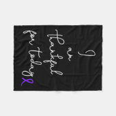 Bestrijding van pancreaskanker Product Gift Byttle Fleece Deken (Voorkant (Horizontaal))