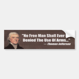 Bestrijding van Pistool - Rechten van de Pistool Bumpersticker