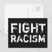 BESTRIJDING VAN RACISM Social Justice Briefkaart (Voorkant / Achterkant)