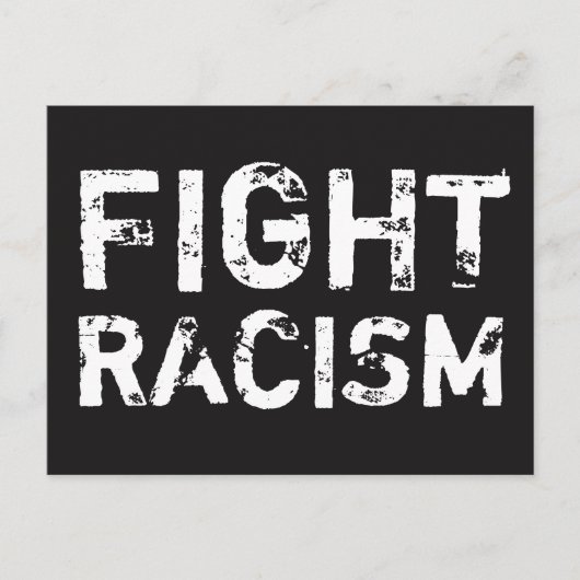 BESTRIJDING VAN RACISM Social Justice Briefkaart (Voorkant)