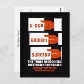 Bestrijding van röntgen, radium, chirurgie briefkaart (Voorkant / Achterkant)