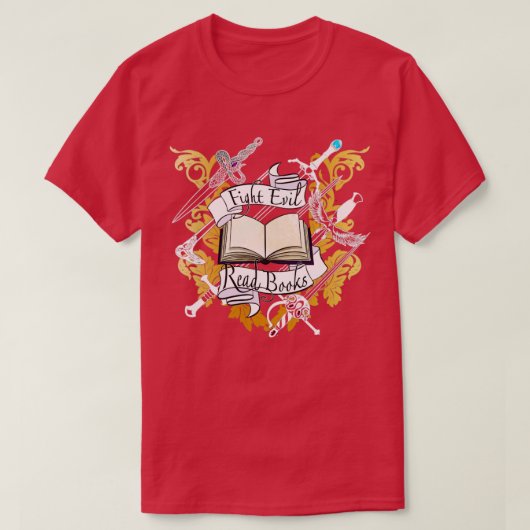 Bestrijding van slechte leesboeken t-shirt (Design voorkant)