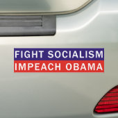 BESTRIJDING VAN SOCIALISME IMPEACH OBAMA BUMPERSTICKER (Op auto)