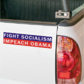BESTRIJDING VAN SOCIALISME IMPEACH OBAMA BUMPERSTICKER (Op Truck)