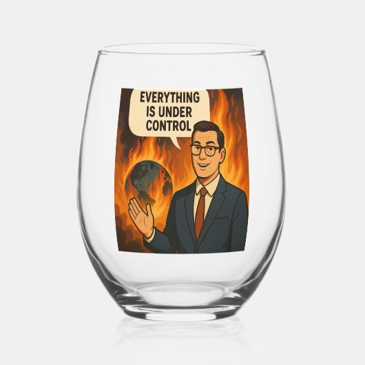 Bestrijding van Stemless Wine Glass Wijnglas Zonder Voet (Achterkant)