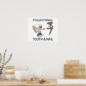 Bestrijding van tand en neail poster (Keuken)