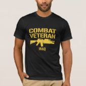 BESTRIJDING VAN VETERAN-IRAK T-SHIRT (Voorkant)