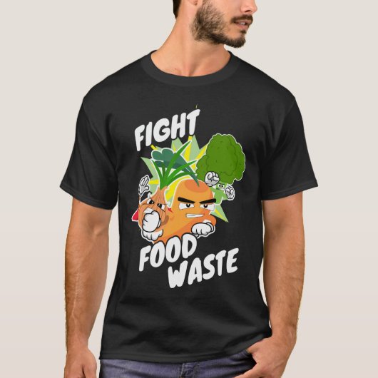Bestrijding van voedselverspilling t-shirt (Voorkant)