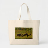 Bestrijding van wilde kalkoenen in het moerasgeber grote tote bag (Voorkant)