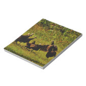 Bestrijding van wilde kalkoenen in het moerasgeber notitieblok (Linkerzijde)