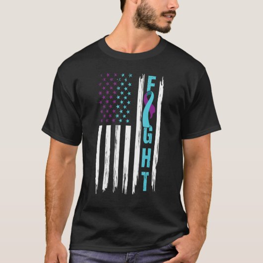 Bestrijding van zelfmoordpreventie Bewustmaking Am T-shirt (Voorkant)