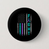 Bestrijding van zelfmoordpreventie Bewustzijn Amer Ronde Button 5,7 Cm (Voorkant)