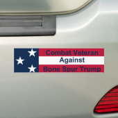 Bestrijding veteraan tegen Trump Bumpersticker (Op auto)