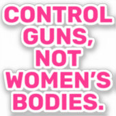 Bestrijdingsmiddelen pistolen Niet de lichamen van Sticker (Voorkant)