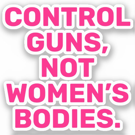 Bestrijdingsmiddelen pistolen Niet de lichamen van Sticker (Voorkant)