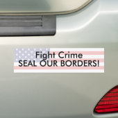 Bestrijdingsmisdaad Bumpersticker (Op auto)