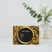 BESTRIJDINGSMONOGRAM, goudzwart, parels Visitekaartje (Staand voorkant)