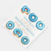 Bestrooid met liefde Baby shower servetten (Hoek)