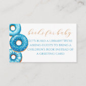 Bestrooid met liefde Donut Baby shower Book Drive Informatiekaartje (Voorkant)
