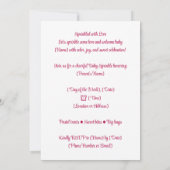 Bestrooid met liefde uitnodiging | Helder geluk (Achterkant)