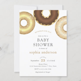 Bestrooid met Love Donut Baby shower Kaart